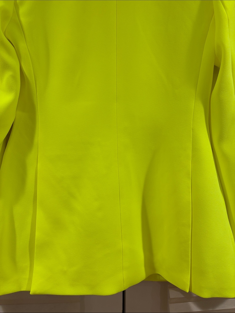 NWOT Alex Perry Neon Yellow Tailored Blazer, Size US 6 - Picture 7 of 10